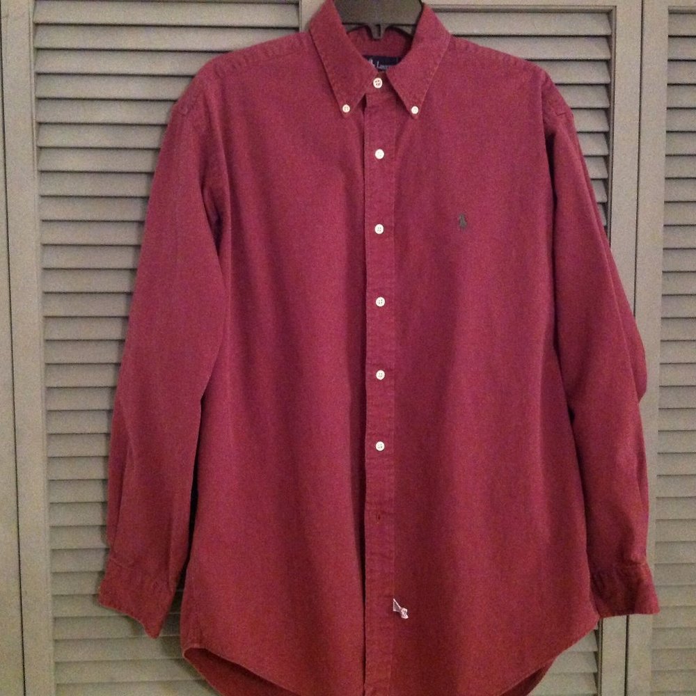 Ralph Lauren Long Sleeve Shirt Red Size M